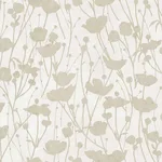 Ronald Redding Shimmering Poppies - White & Gold Wallpaper | Buy Online Ronald Redding Shimmering Poppies wallpaper, color White & Gold, SKU ZA8069