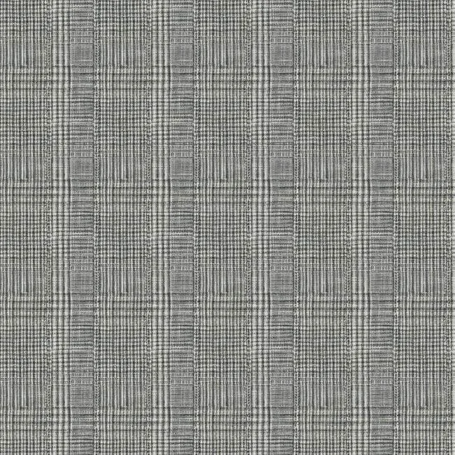 Ronald Redding Shirting Plaid wallpaper, color Black, SKU HO2170