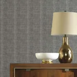 Ronald Redding Shirting Plaid wallpaper, color Black, SKU HO2170