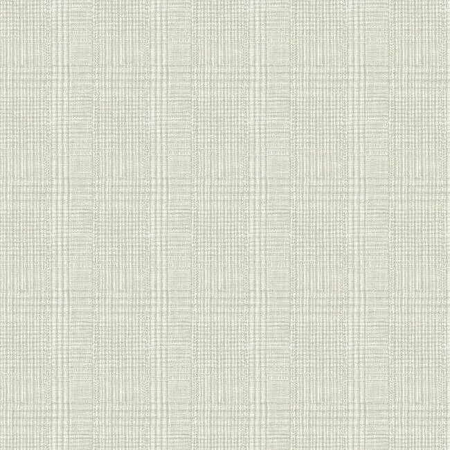 Ronald Redding Shirting Plaid wallpaper, color Off White, SKU HO2169