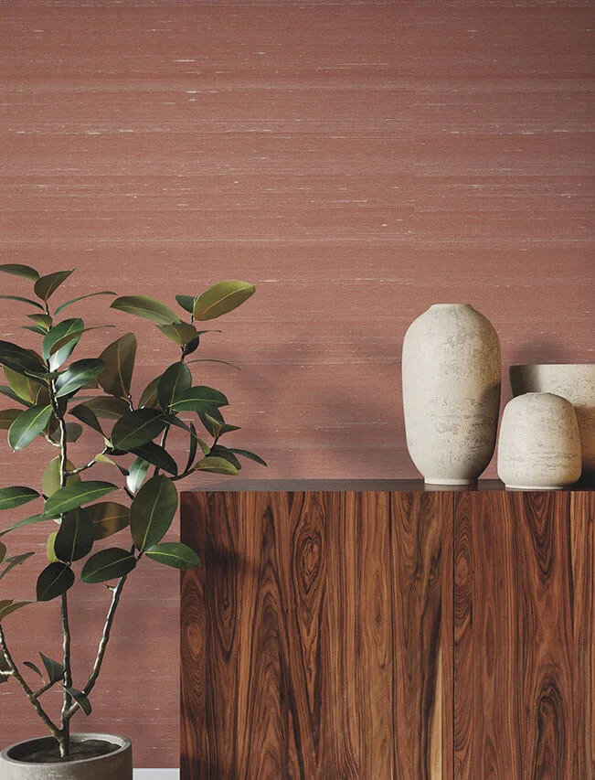 Ronald Redding Silk Road wallpaper, color Chinese Red, SKU YGL7084