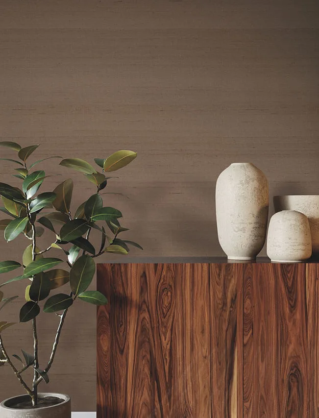 Ronald Redding Silk Road wallpaper, color Cinnamon, SKU YGL7028