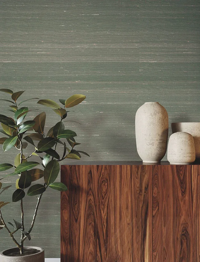 Ronald Redding Silk Road wallpaper, color Verdigris, SKU YGL7031