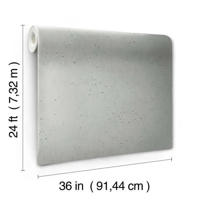 Ronald Redding Silver Burnished Patina wallpaper, color White Silver, SKU AC9211