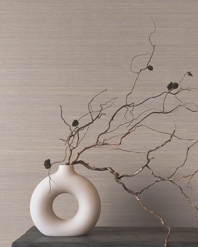 Ronald Redding Smooth Abaca wallpaper, color Lilac, SKU YGL7083