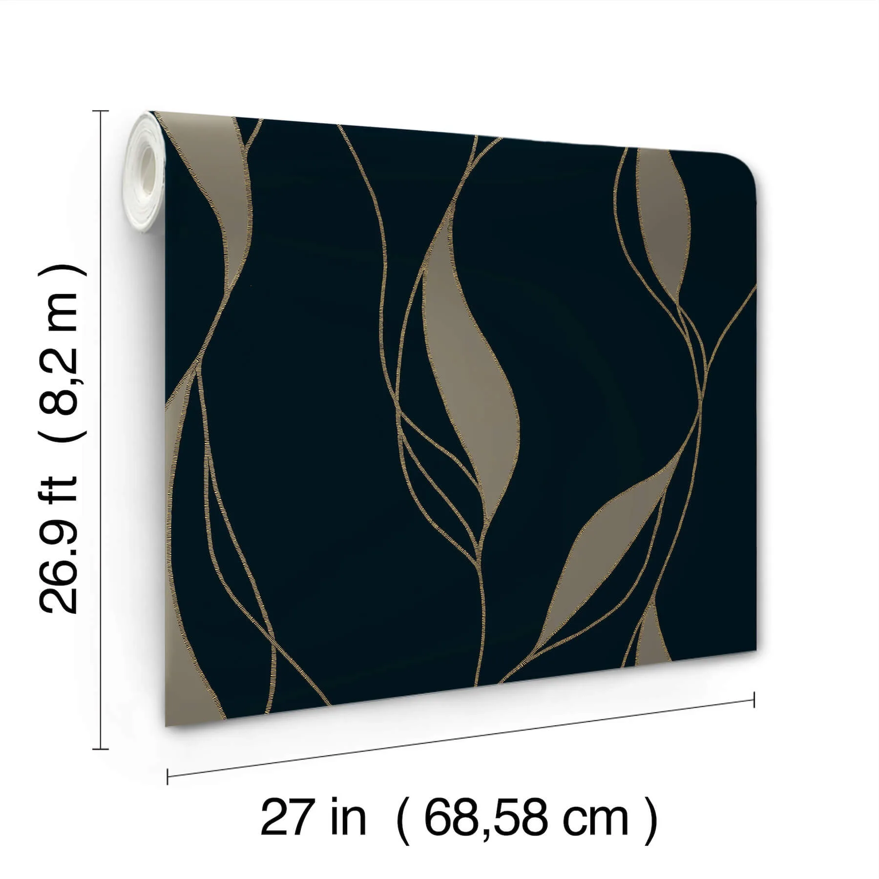 Ronald Redding Society Hill - Black Wallpaper | Buy Online Ronald Redding Society Hill wallpaper, color Black, SKU VR1549