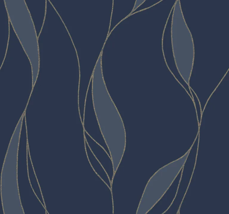Ronald Redding Society Hill wallpaper, color Navy, SKU VR1548