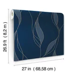 Ronald Redding Society Hill - Navy Wallpaper | Buy Online Ronald Redding Society Hill wallpaper, color Navy, SKU VR1548