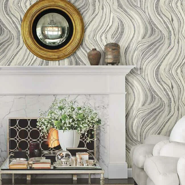 Ronald Redding Streaming Cheetah wallpaper, color Grey, SKU HO2172