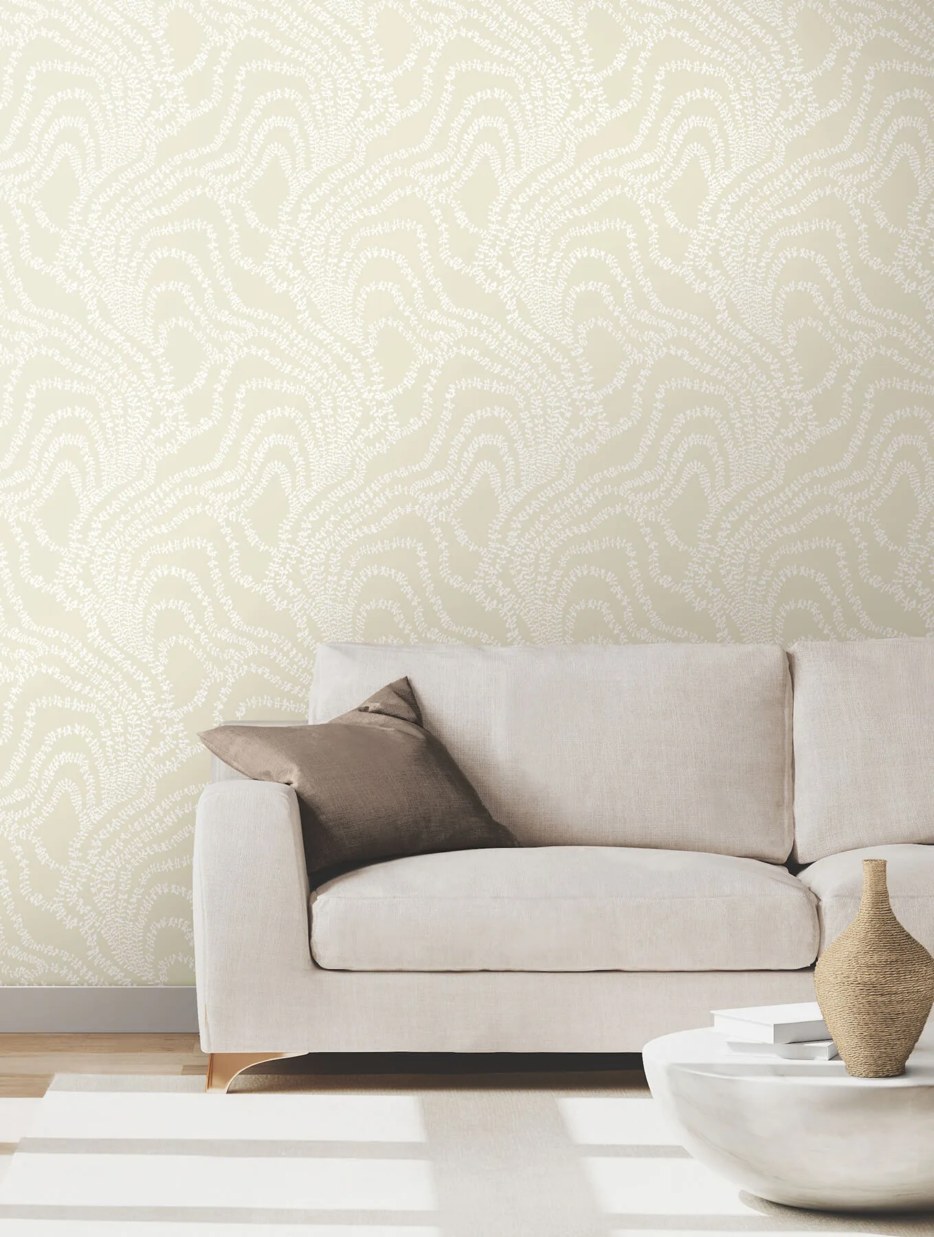 Ronald Redding String of Pearls wallpaper, color Beige, SKU VR1518