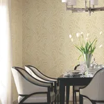 Ronald Redding String of Pearls wallpaper, color Butter, SKU VR1515