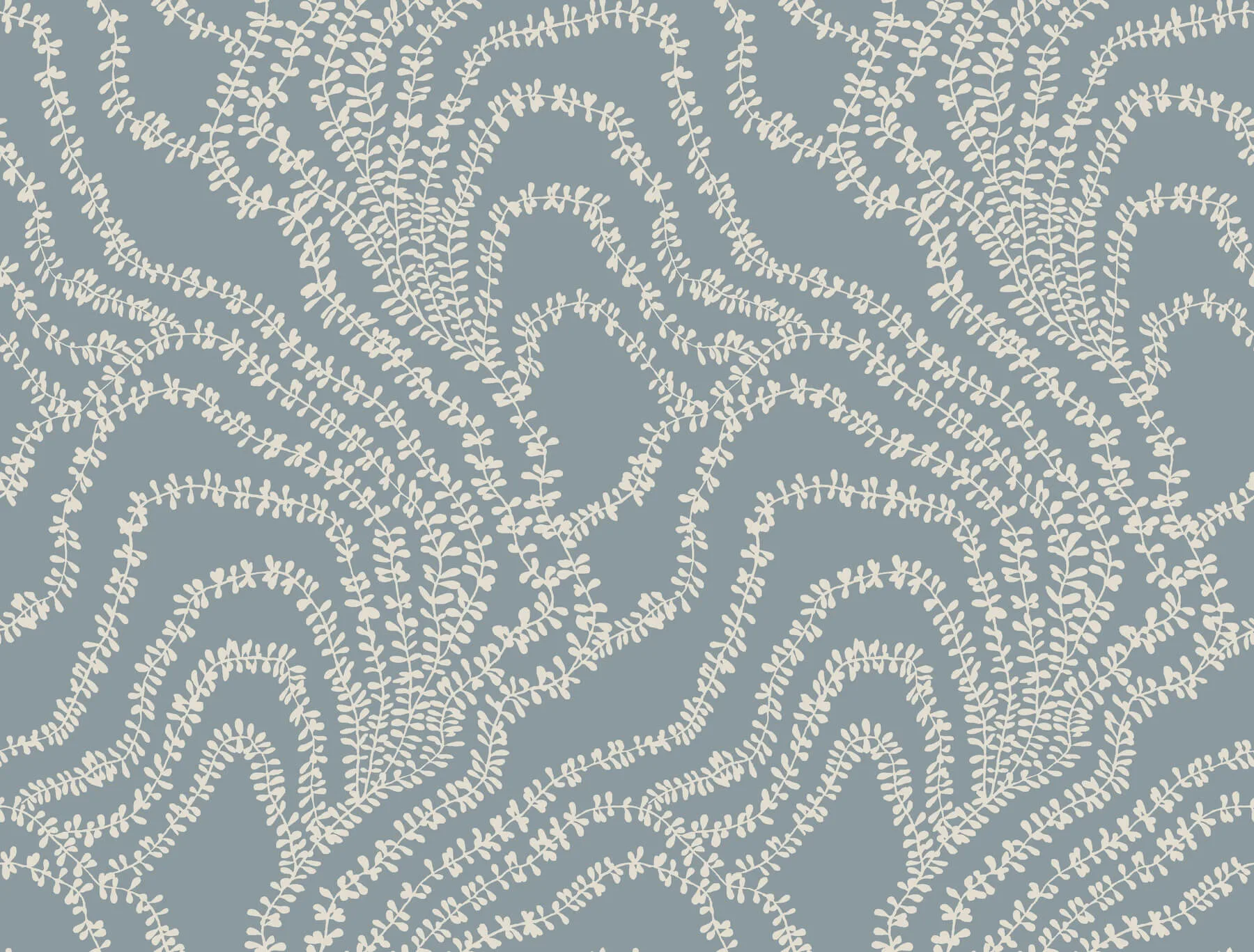 Ronald Redding String of Pearls wallpaper, color Denim, SKU VR1516