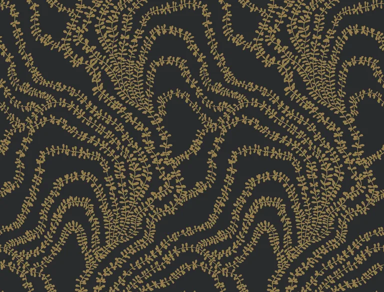 Ronald Redding String of Pearls wallpaper, color Gold, SKU VR1517