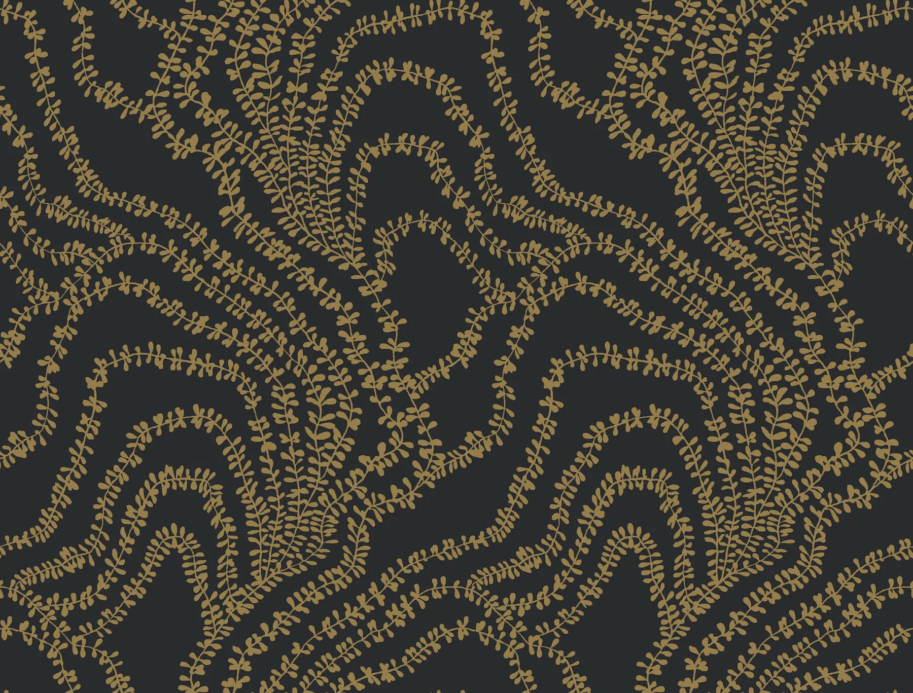 Ronald Redding String of Pearls wallpaper, color Gold, SKU VR1517