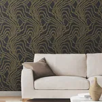 Ronald Redding String of Pearls - Gold Wallpaper | Buy Online Ronald Redding String of Pearls wallpaper, color Gold, SKU VR1517