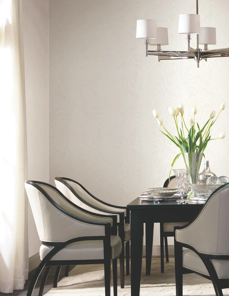 Ronald Redding String of Pearls wallpaper, color Pearl, SKU VR1514