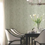 Ronald Redding String of Pearls - Sage Wallpaper | Buy Online Ronald Redding String of Pearls wallpaper, color Sage, SKU VR1513