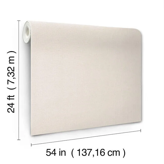 Ronald Redding Sundrenched Linen wallpaper, color Soft White, SKU YGL7019