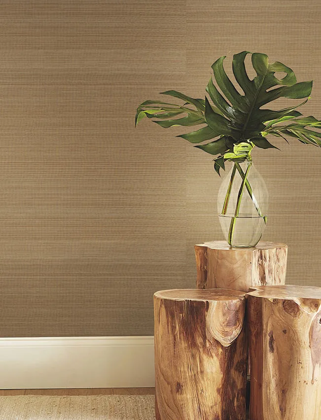 Ronald Redding Fine Abaca wallpaper, color Ochre Gold, SKU GRL88465