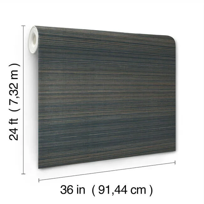 Ronald Redding Tailored Abaca wallpaper, color Ombre Blue, SKU GRL88408