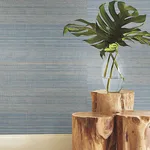 Ronald Redding Tailored Abaca wallpaper, color Seagrass, SKU YGL7030