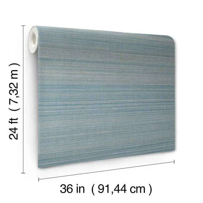 Ronald Redding Tailored Abaca wallpaper, color Seagrass, SKU YGL7030