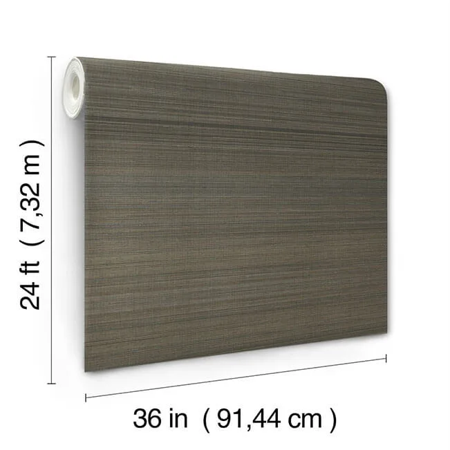 Ronald Redding Fine Abaca wallpaper, color Walnut, SKU GRL88407