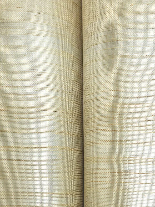 Ronald Redding Tailored Abaca wallpaper, color White Pearl, SKU YGL7021