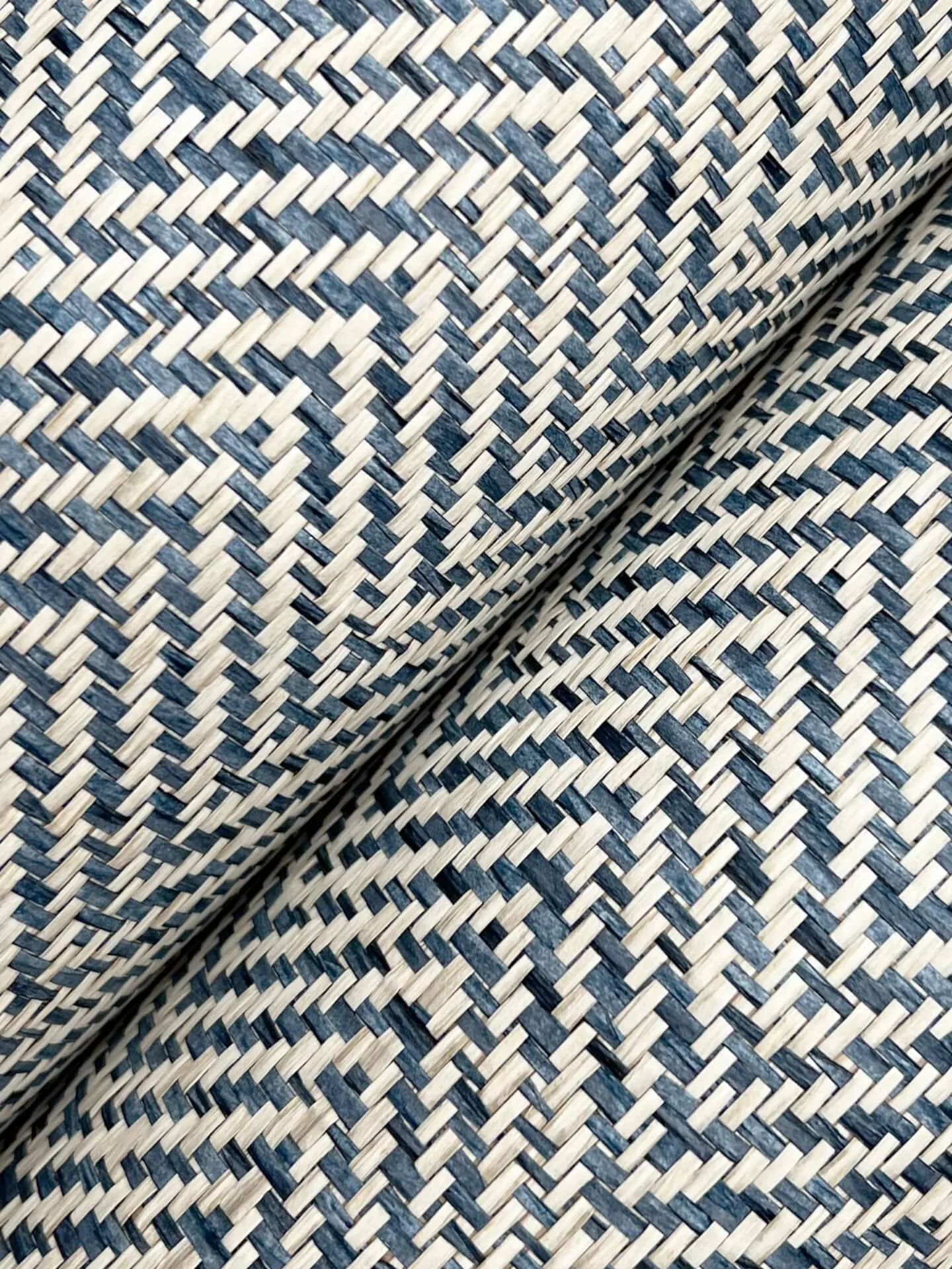 Ronald Redding Tailored Weave - Blue Wallpaper | Buy Online Ronald Redding Tailored Weave wallpaper, color Blue, SKU GV0196