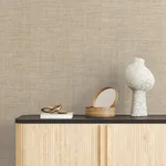 Ronald Redding Tailored Weave wallpaper, color Camel, SKU GV0193