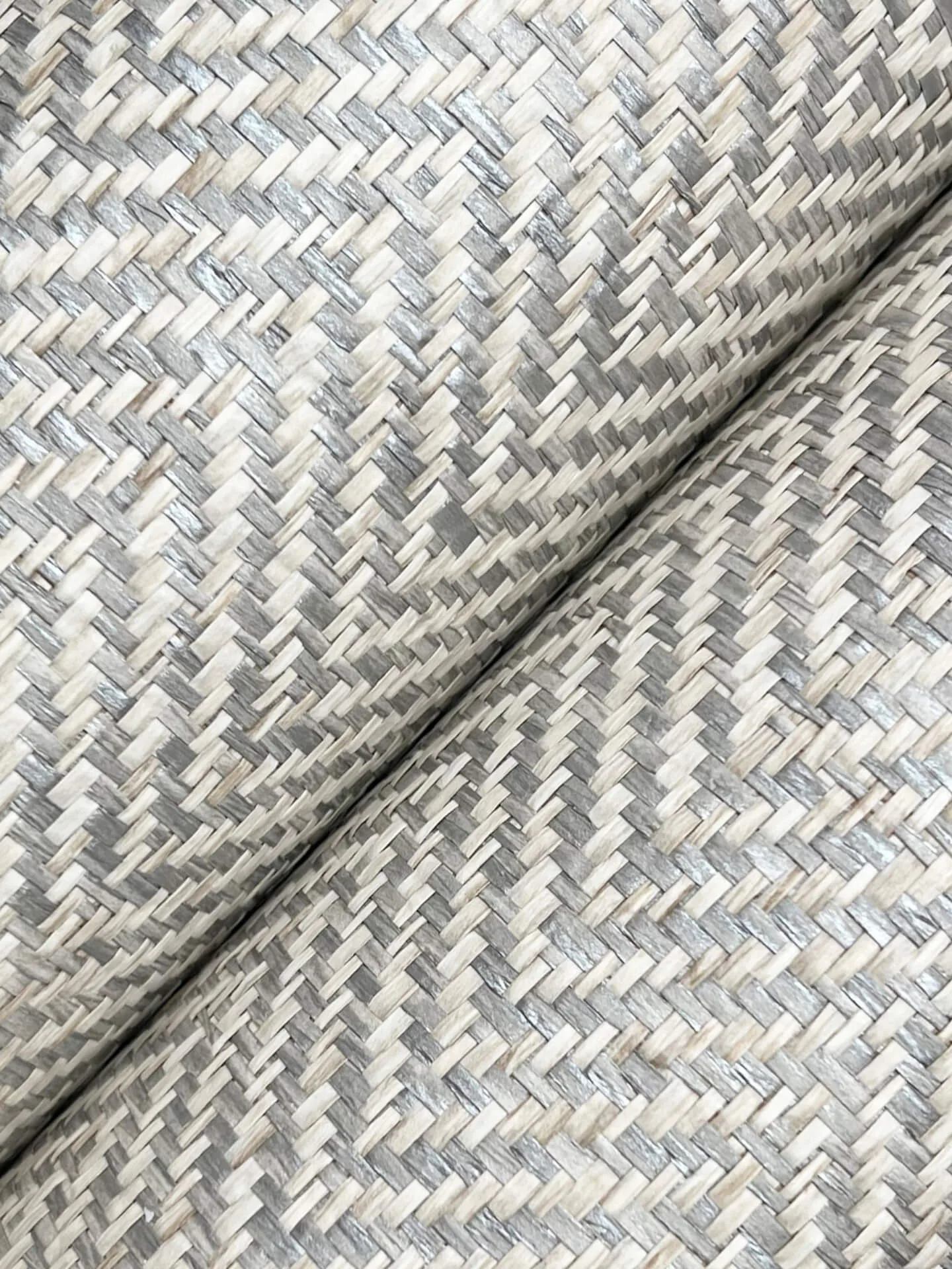 Ronald Redding Tailored Weave - Grey Wallpaper | Buy Online Ronald Redding Tailored Weave wallpaper, color Grey, SKU GV0191
