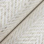 Ronald Redding Tailored Weave wallpaper, color White, SKU GV0194