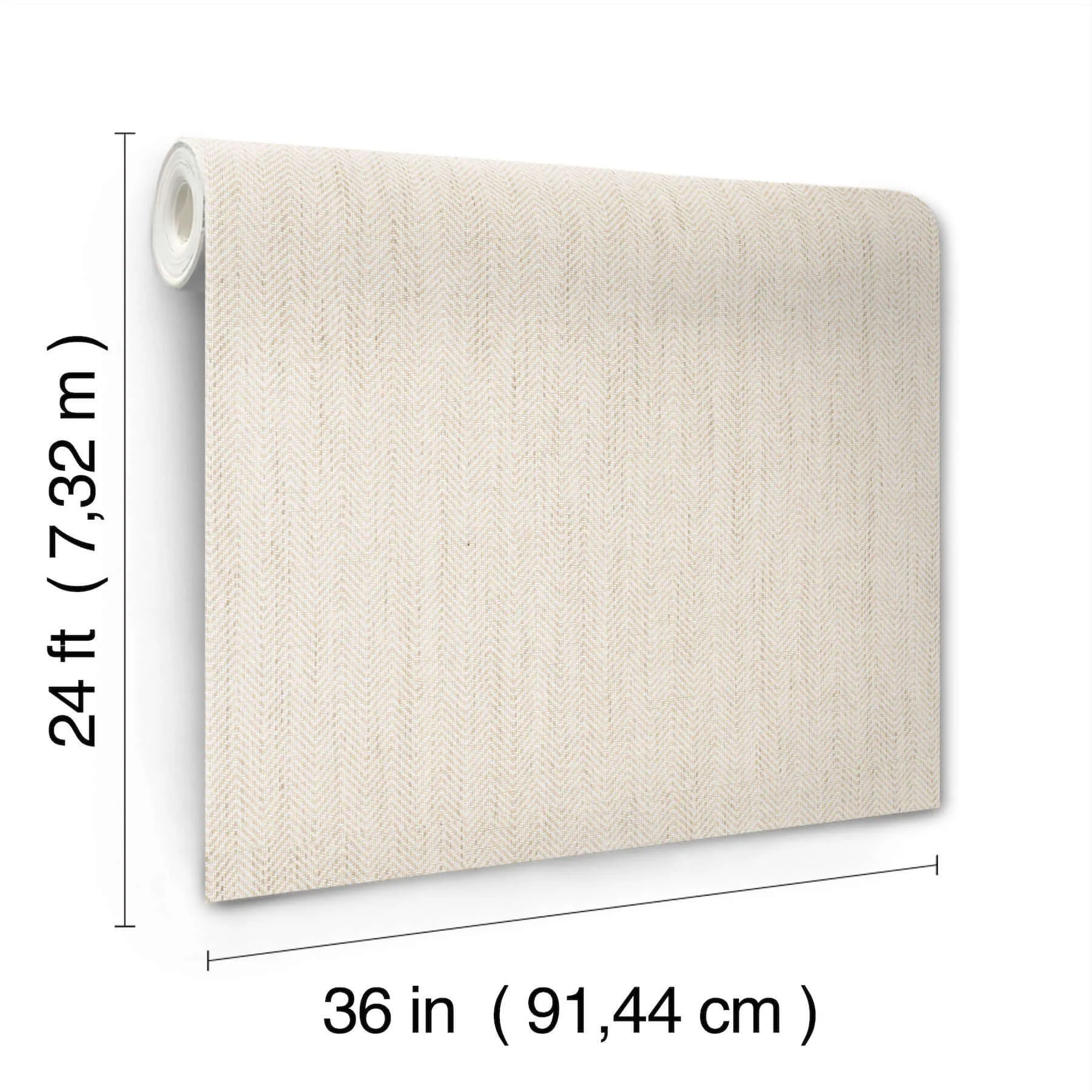 Ronald Redding Tailored Weave wallpaper, color White, SKU GV0194