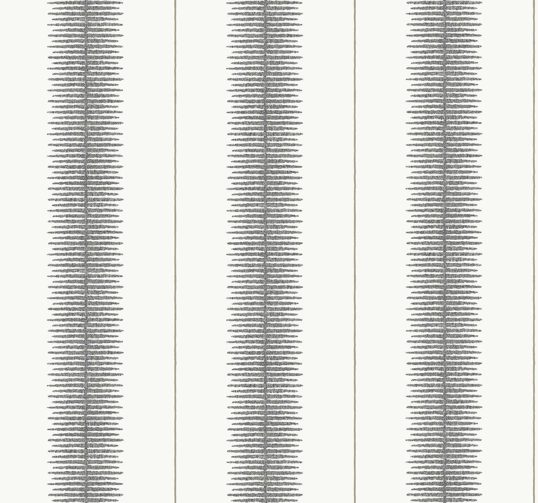 Ronald Redding Tandem Stripe wallpaper, color Black, SKU MX9615
