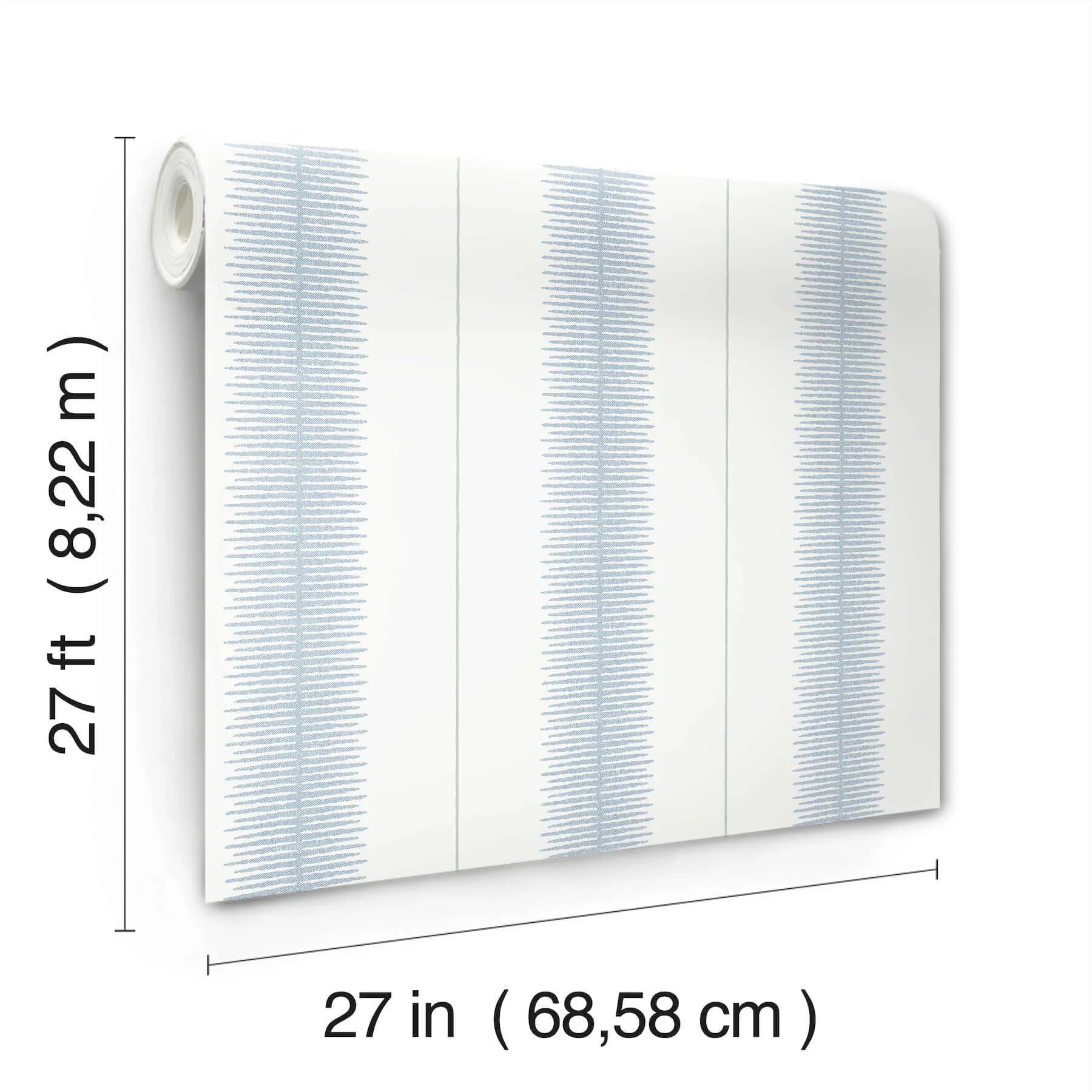 Ronald Redding Tandem Stripe - Blue Wallpaper | Buy Online Ronald Redding Tandem Stripe wallpaper, color Blue, SKU MX9611
