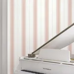 Ronald Redding Tandem Stripe - Brick Wallpaper | Buy Online Ronald Redding Tandem Stripe wallpaper, color Brick, SKU MX9613