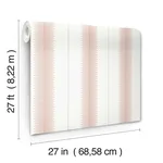 Ronald Redding Tandem Stripe - Brick Wallpaper | Buy Online Ronald Redding Tandem Stripe wallpaper, color Brick, SKU MX9613