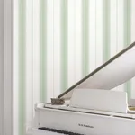 Ronald Redding Tandem Stripe - Green Wallpaper | Buy Online Ronald Redding Tandem Stripe wallpaper, color Green, SKU MX9614