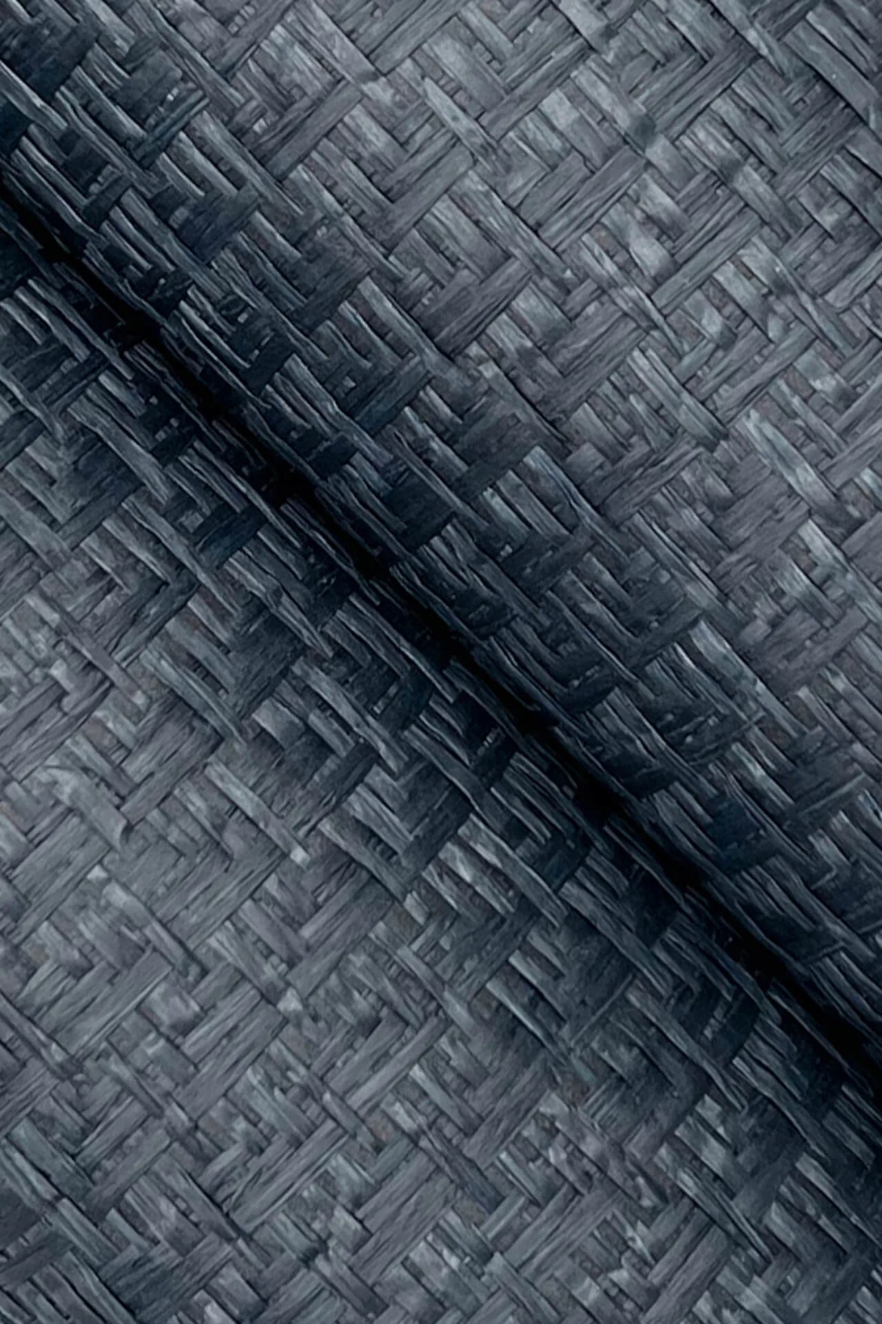 Ronald Redding Tatami Weave wallpaper, color Navy, SKU OG0529GV