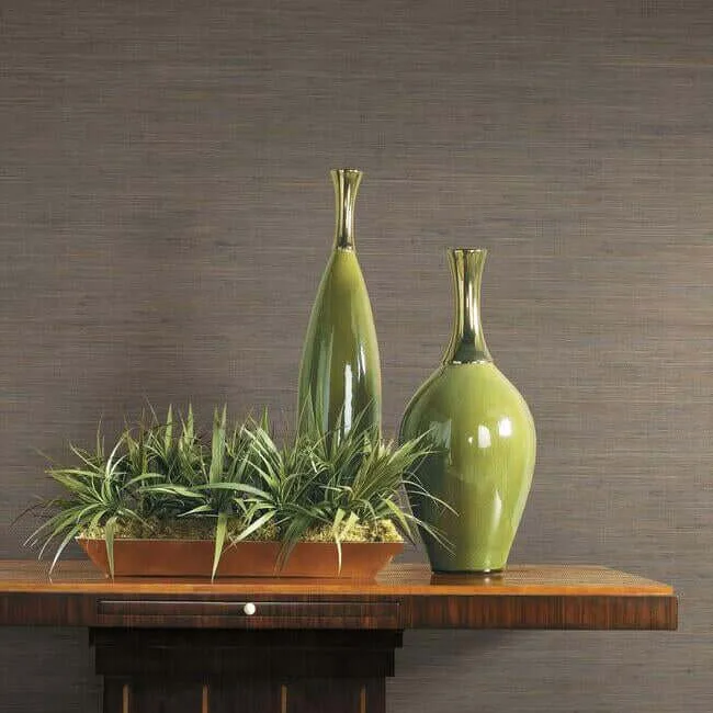 Ronald Redding Threaded Jute wallpaper, color Brown, SKU OG0516