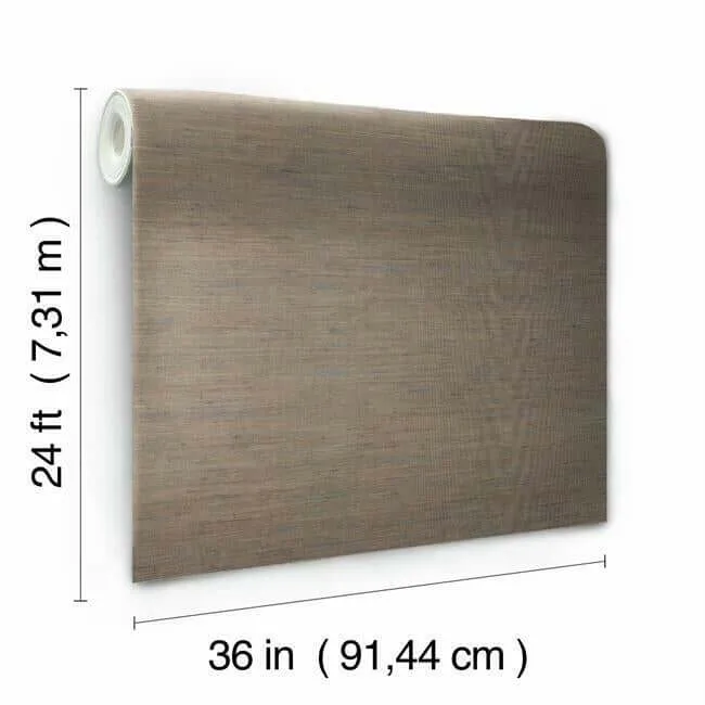 Ronald Redding Threaded Jute wallpaper, color Brown, SKU OG0516