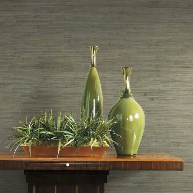 Ronald Redding Threaded Jute - Green Wallpaper | Buy Online Ronald Redding Threaded Jute wallpaper, color Green, SKU OG0519