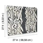 Ronald Redding Timira - Charcoal Wallpaper | Buy Online Ronald Redding Timira wallpaper, color Charcoal, SKU ZA8062