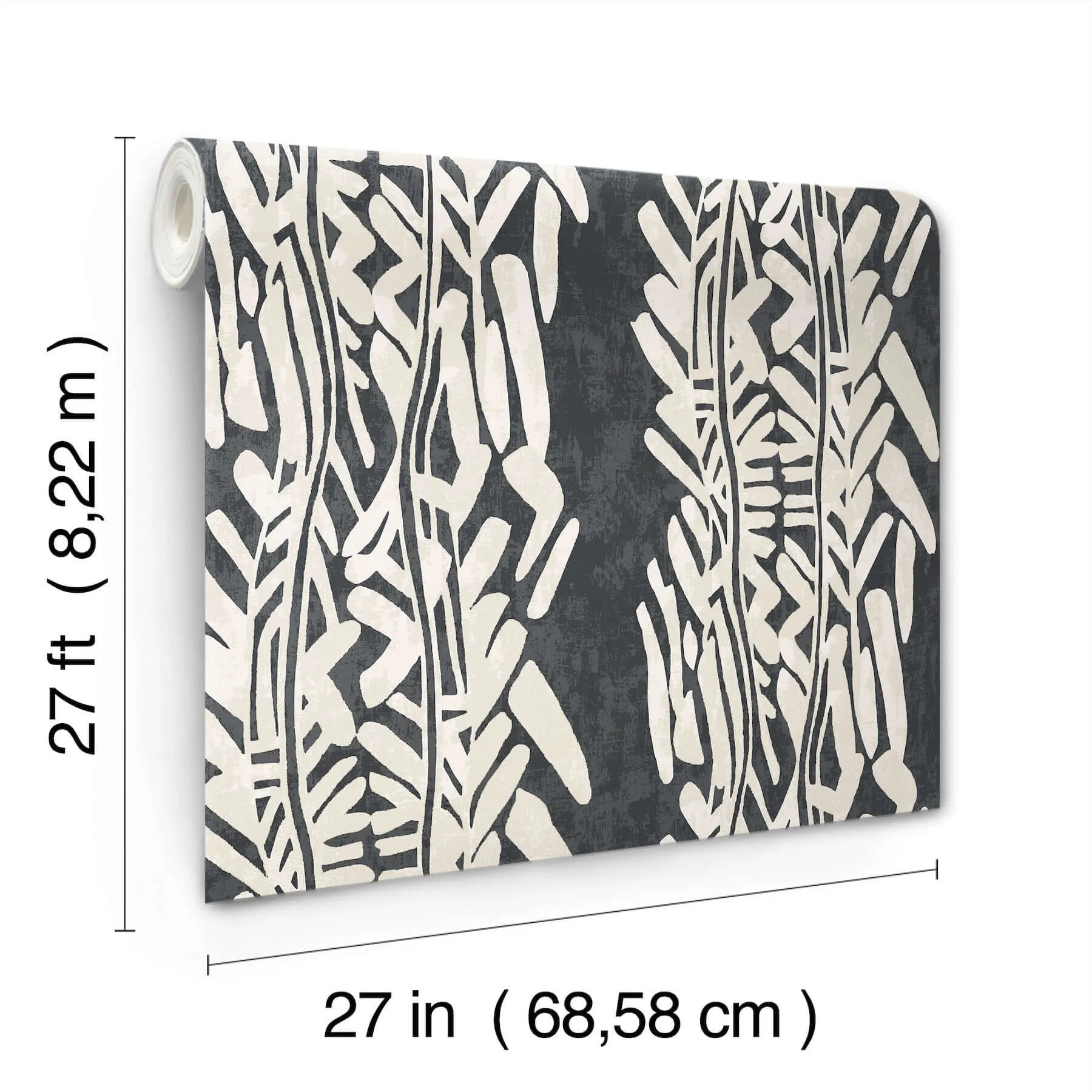 Ronald Redding Timira - Charcoal Wallpaper | Buy Online Ronald Redding Timira wallpaper, color Charcoal, SKU ZA8062