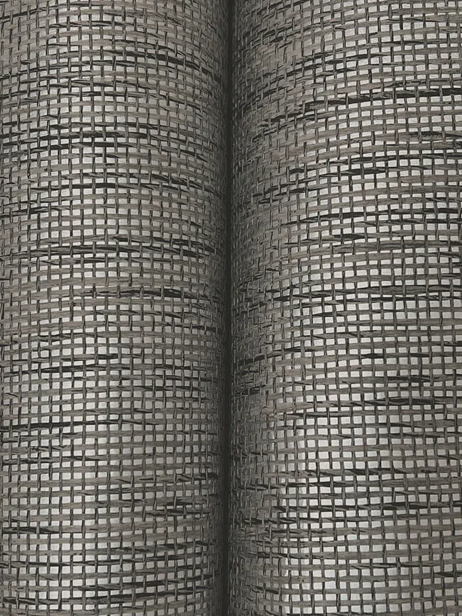 Ronald Redding Twist Paperweave - Black / Gray Wallpaper | Buy Online Ronald Redding Twist Paperweave wallpaper, color Black / Gray, SKU GRL88400