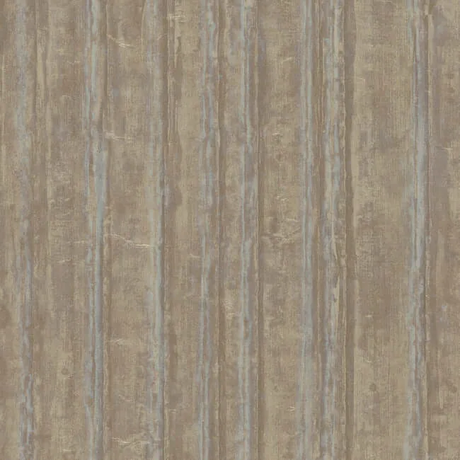 Ronald Redding Vintage Tin wallpaper, color Satin Brass, SKU RRD7607N