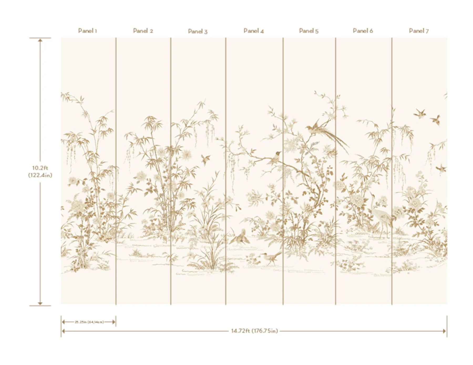 Ronald Redding Flowering Vine Chino - White Wallpaper | Buy Online Ronald Redding Flowering Vine Chino wallpaper, color White, SKU KT2262M