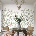 Ronald Redding Lingering Garden wallpaper, color White, SKU MU0317M