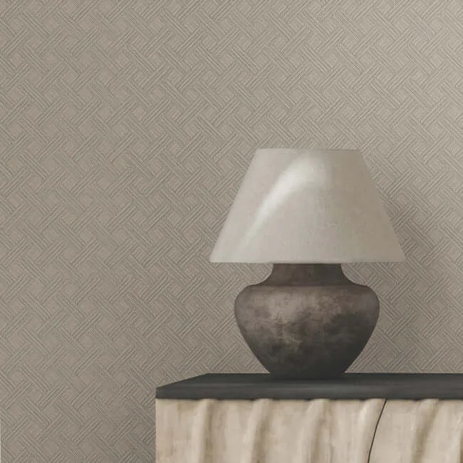 Ronald Redding Wickwork - Fog Transit Wallpaper | Buy Online Ronald Redding Wickwork wallpaper, color Fog Transit, SKU RRD7648