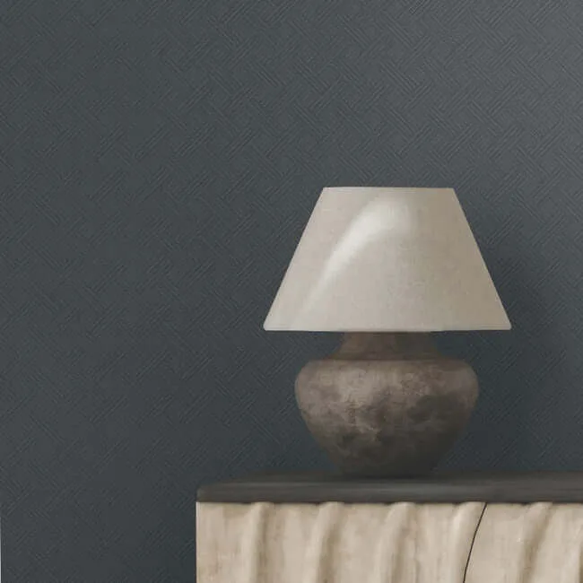 Ronald Redding Wickwork - Ink Press Wallpaper | Buy Online Ronald Redding Wickwork wallpaper, color Ink Press, SKU RRD7646